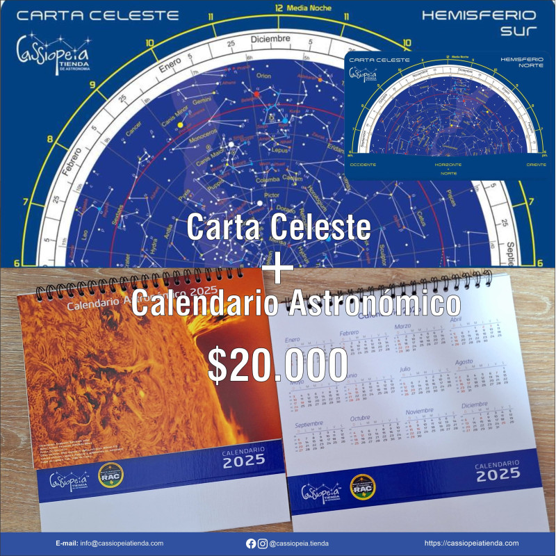 Carta Celeste + Calendario Astronómico