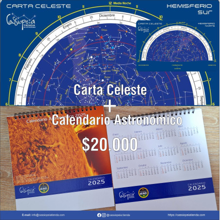 Carta Celeste + Calendario Astronómico