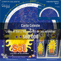 Promo Carta Celeste + Libro El Sol y el color de las estrellas